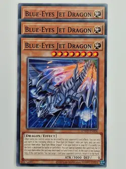 Yu Gi Oh - 3x SDWD-EN006 Blue-Eyes Jet Dragon - Common - Image 1