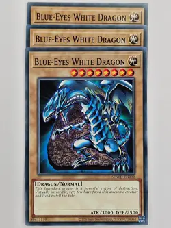 Yu Gi Oh - 3x SDWD-EN002 Blue-Eyes White Dragon - Common - Image 1