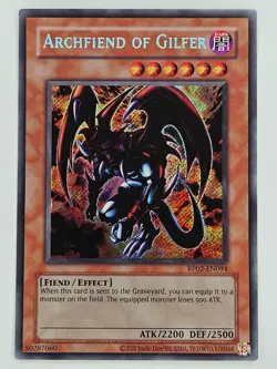 Yu Gi Oh - RP02-EN094 Archfiend of Gilfer - Secret Rare - Image 1