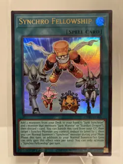 Yu-Gi-Oh! Synchro Fellowship L5DD-ENY05 * Legendary 5D's Decks Ultra * 1st Ed NM - Image 1