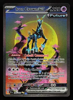 Iron Crown ex 206/162 Special Illustration Rare Temporal Forces Pokemon Card - Image 1