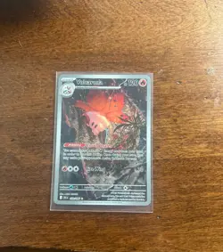 Pokemon TCG Black Bolt Volcarona Illustration Rare Card 100/086 Near Mint - Image 1