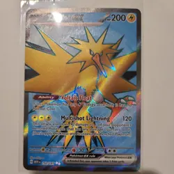 Pokemon TCG Zapdos EX Scarlet & Violet Holo Ultra Rare Card 192/165 NM Condition - Image 1