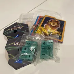 Disney Lorcana Whispers in Well Trove Contents: Lore Counter Dice Card Dividers - Image 1