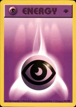 Vintage Psychic Energy 101/102 1st Edition Shadowless Base Set Pokemon Card WOTC - Image 1
