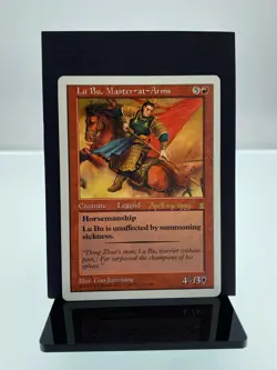 MTG Lu Bu Master at Arms Three Kingdoms Prerelease Promo Card | English | LP - Image 1