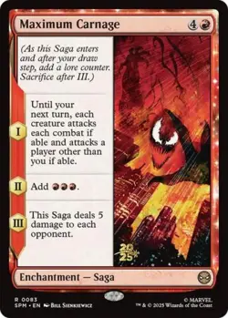 Maximum Carnage -Foil Near Mint MTG Promos: Prerelease Cards - Image 1