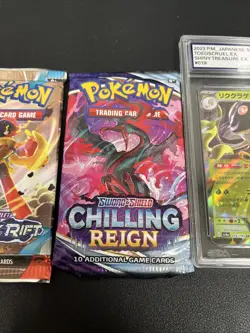 Pokemon Lot #7 5 Sealed Packs And A Graded Card - Image 3