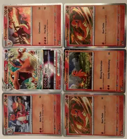 Pokemon Card Lot Of 6 Charizard, Charmander VStar Holo Rares Various Sets TCG NM - Image 2