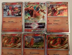 Pokemon Card Lot Of 6 Charizard, Charmander VStar Holo Rares Various Sets TCG NM - Image 3