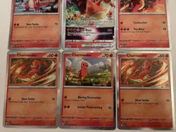 Pokemon Card Lot Of 6 Charizard, Charmander VStar Holo Rares Various Sets TCG NM - Image 4