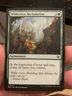 MTG ~ Wilderness Reclamation ~ Murders at Karlov Manor Commander ~ NM ~ Rare - Image 1