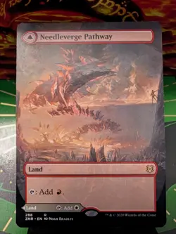 MTG Needleverge Pathway Pillarverge Pathway (Borderless) Zendikar Rising Regular - Image 1