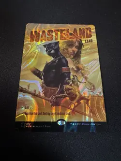 MTG Wasteland Halo Foil Holofoil Encyclopedia of Magic Secret Lair SLC NM - Image 1