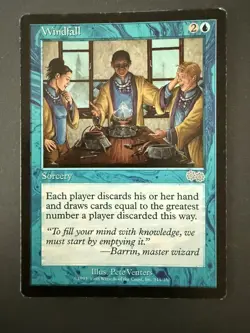 Windfall Urza's Saga 111/350 Magic the Gathering Vintage - MP - Image 1