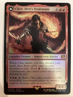 Clive, Ifrit’s Dominant Foil 0133 Final Fantasy Magic The Gathering 133 MTG FIN - Image 1