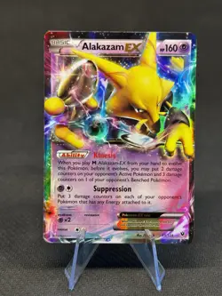 Alakazam EX 25/124 Pokemon Card XY Fates Collide Pokemon Trading Card Game NM - Image 1
