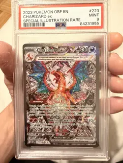 Pokemon PSA 2023 OBF EN Charizard Glurak ex special illustration rare 9 mint - Image 1