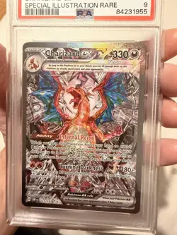 Pokemon PSA 2023 OBF EN Charizard Glurak ex special illustration rare 9 mint - Image 2