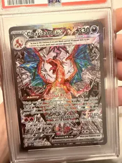 Pokemon PSA 2023 OBF EN Charizard Glurak ex special illustration rare 9 mint - Image 3