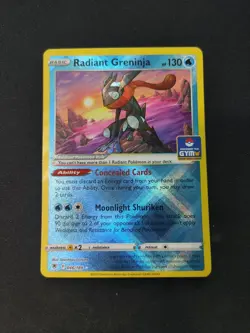 Radiant Greninja Stamped Exclusive GYM 046/189 Pokemon TCG - Image 2