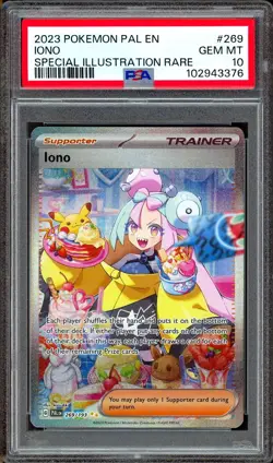 PSA 10 Iono 269/193 Paldea Evolved Alternate Art Illustration Rare IR Pokemon - Image 1