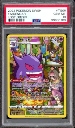 PSA 10 Gengar TG06 Lost Origin Alternate Art Illustration Rare IR Alt Pokemon - Image 1