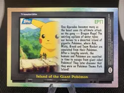 Topps Pokemon EP17 Island of the Giant Pokemon TV Animation Edition 1 Serie 1999 - Image 2
