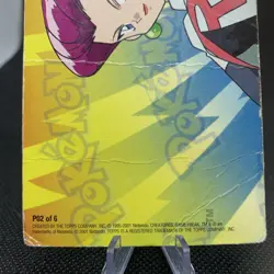 Pokemon P02 of 6 Topps Series 3 Cover / Puzzle Card Painting Pikachu Charmander - Image 3