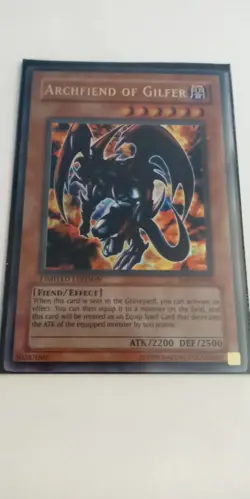 yugioh TCG Archfiend of Gilfer JMP-EN003 - Image 1