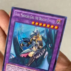 Yu-Gi-Oh! Dark Magician Girl The Dragon Knight DRLG-EN004 Secret Rare 1st NM - Image 2
