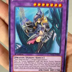 Yu-Gi-Oh! Dark Magician Girl The Dragon Knight DRLG-EN004 Secret Rare 1st NM - Image 4