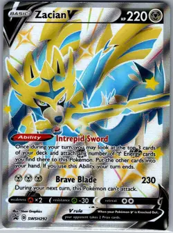 Zacian V - SWSH292 SWSH: Sword & Shield Promo Cards - Pokemon Card - NM - Image 1