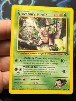 Giovanni's Pinsir 24/132 Gym Challenge Rare Pokemon Card HP - Image 4