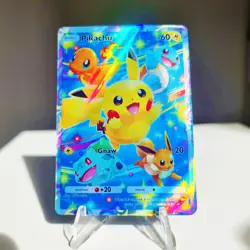Pikachu Pokemon Pocket Custom Card TCG Holo Promo - Image 1