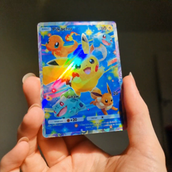 Pikachu Pokemon Pocket Custom Card TCG Holo Promo - Image 2