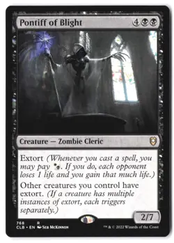 Pontiff of Blight 768 CLB MTG NM - Image 1
