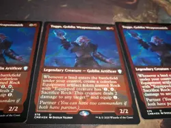 (3 FOIL Etched) x1x Toggo, Goblin Weaponsmith (CMR) Commander Legends MtG - Image 3