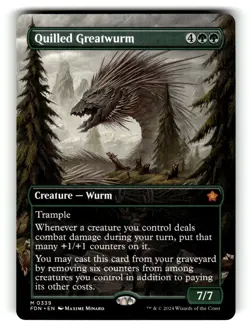 Quilled Greatwurm (Borderless) Foundations 339 Near Mint - Image 1