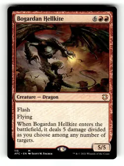 Bogardan Hellkite Commander: Adventures in the Forgotten Realms 115 Near Mint - Image 1