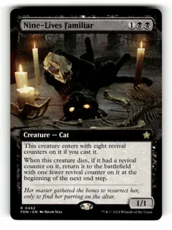 Nine-Lives Familiar (Extended Art) Foundations 462 Near Mint - Image 1