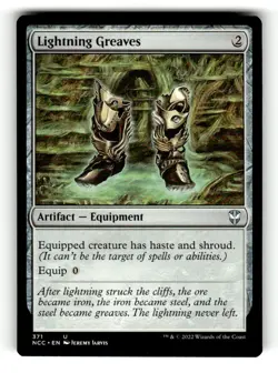 Lightning Greaves Commander: Streets of New Capenna 371 Near Mint - Image 1