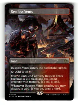 Restless Vents (Borderless) The Lost Caverns of Ixalan 351 Near Mint - Image 1