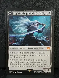 Magic The Gathering Final Fantasy Sephiroth, Fabled SOLDIER M 0115 Mint Non Foil - Image 2