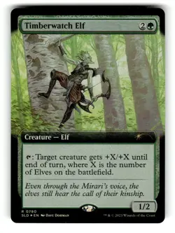 Timberwatch Elf (Extended Art) Secret Lair Drop Series 780 NM FOIL - Image 1