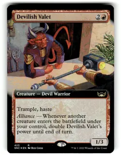 Devilish Valet (Extended Art) Streets of New Capenna 423 NM FOIL - Image 1