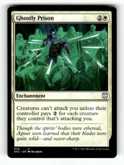 Ghostly Prison Commander: Kaldheim 26 Near Mint - Image 1