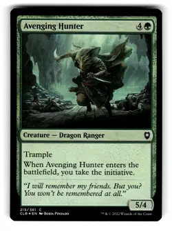 Avenging Hunter Commander Legends: Battle for Baldur's Gate 215 NM FOIL - Image 1