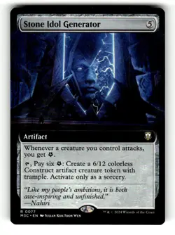 Stone Idol Generator (Extended Art) Commander: Modern Horizons 3 77 Near Mint - Image 1