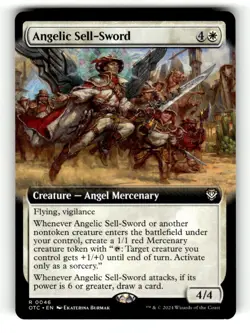 Angelic Sell-Sword (Extended Art) Commander: Outlaws of Thunder Junction 46 Near - Image 1